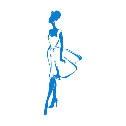 Engraving Decals Supermodel Fashion Girl Beauty Lady Woman Art Decoration