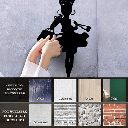 Woman Beauty Salon Fashion Girl Shop Store Lettering Decals Do Not Damage The Wall Surface