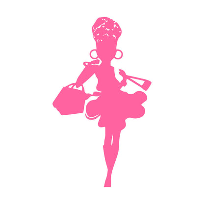 Woman Beauty Salon Fashion Girl Shop Store Lettering Decals Do Not Damage The Wall Surface