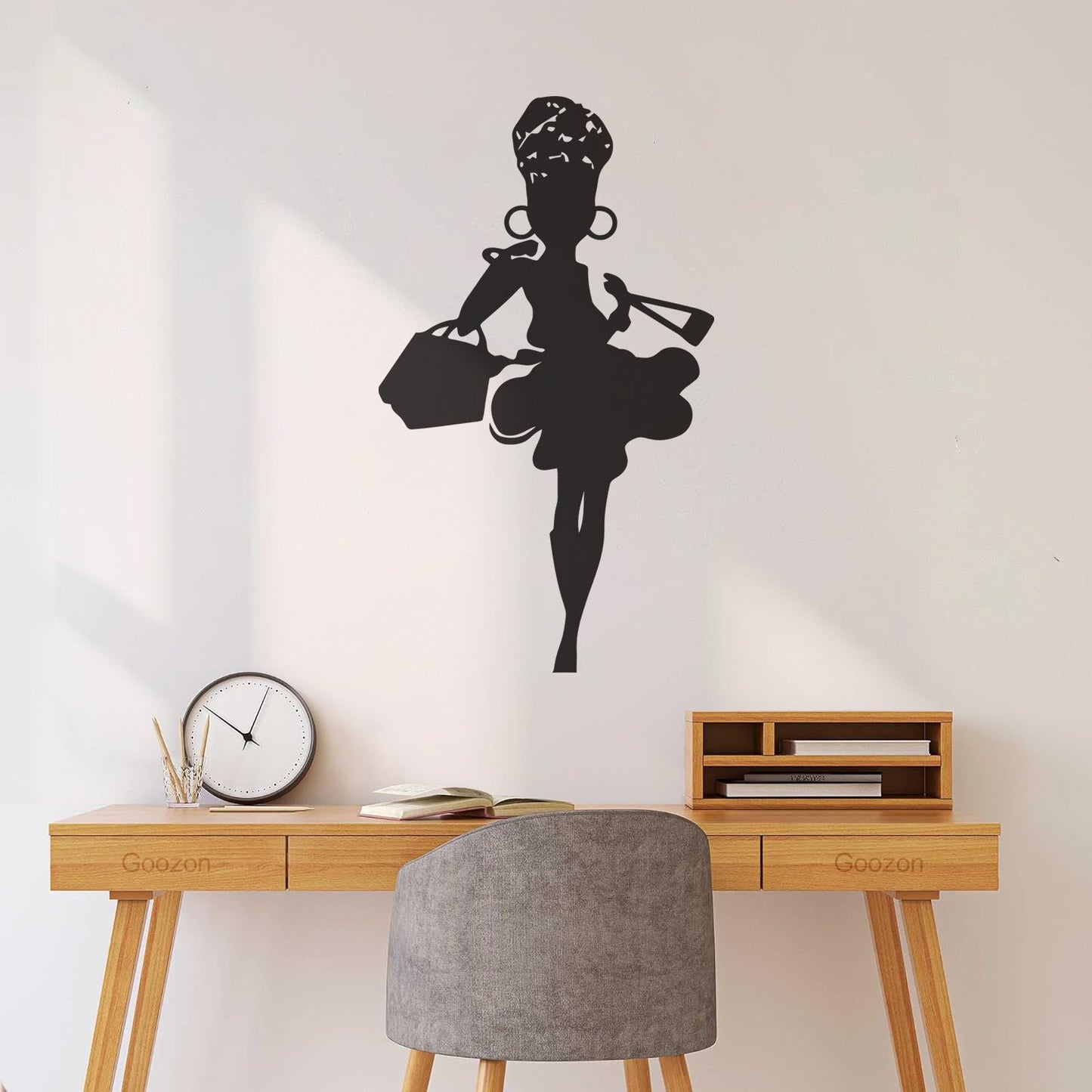 Woman Beauty Salon Fashion Girl Shop Store Lettering Decals Do Not Damage The Wall Surface