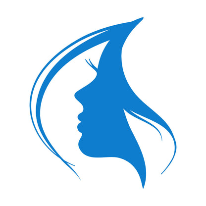 Wall Decals Paster Paper Woman Face Silhouette Girl Head Hairstyle Easy Installation