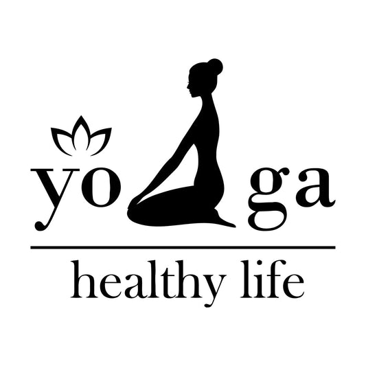 Yoga Healthy Life Woman Girl Lotus Fine Carving Decals Window Decals