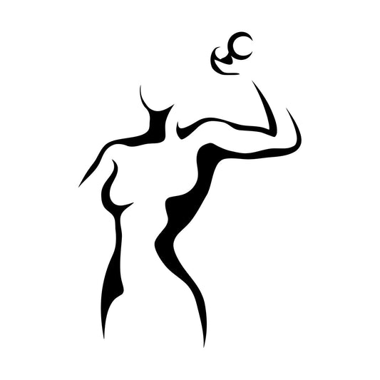 Lettering Decals Fitnesscenter Girl Woman Healthy Lifestyle Sports Tattoo Culture