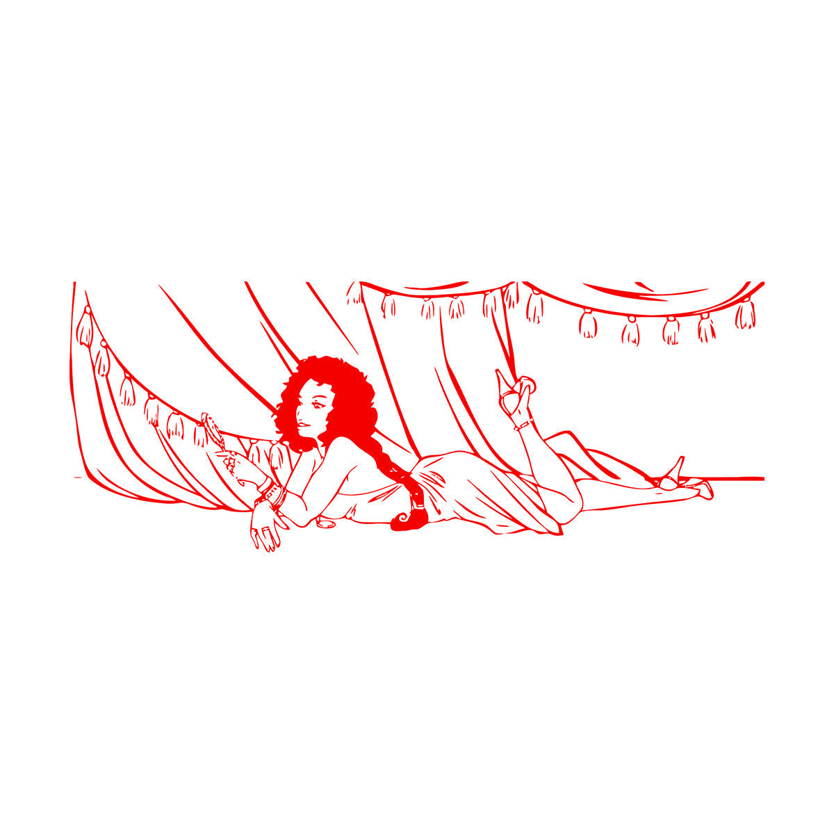 Wall Decals Paster Paper Beautiful East Woman Appeal Arab Girl South Do Not Damage The Wall Surface