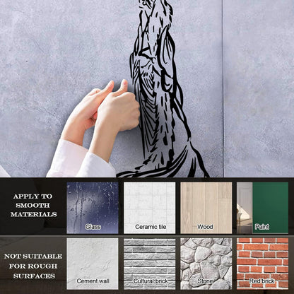 Vinyl Wall Decals Beautiful Girl Young Woman Ethnic Clothes Easy Installation