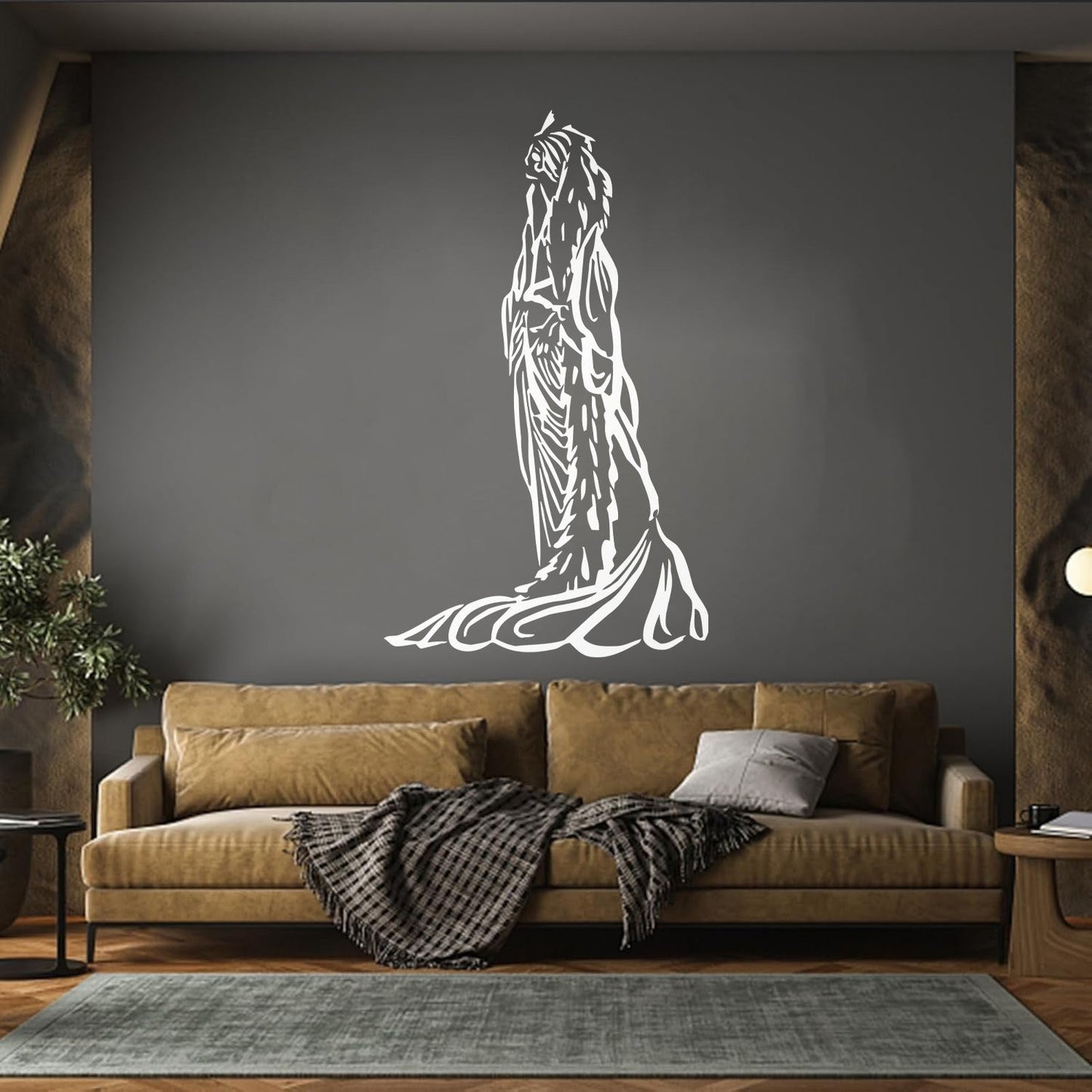 Vinyl Wall Decals Beautiful Girl Young Woman Ethnic Clothes Easy Installation