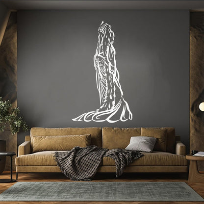 Vinyl Wall Decals Beautiful Girl Young Woman Ethnic Clothes Easy Installation