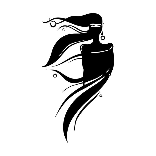 Wall Stickers Eastern Girl Woman Silhouette Beautiful Can Modify And Add Information