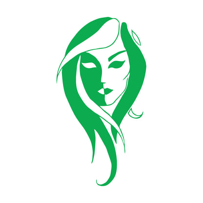 Fine Carving Decals Face Girls Woman Beauty Salon Head Art Decoration