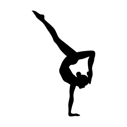 Engraving Decals Gymnasticsnast Girl Beautiful Woman Sport Multi Color Selection