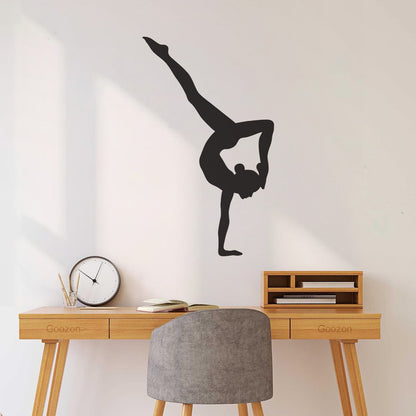 Engraving Decals Gymnasticsnast Girl Beautiful Woman Sport Multi Color Selection