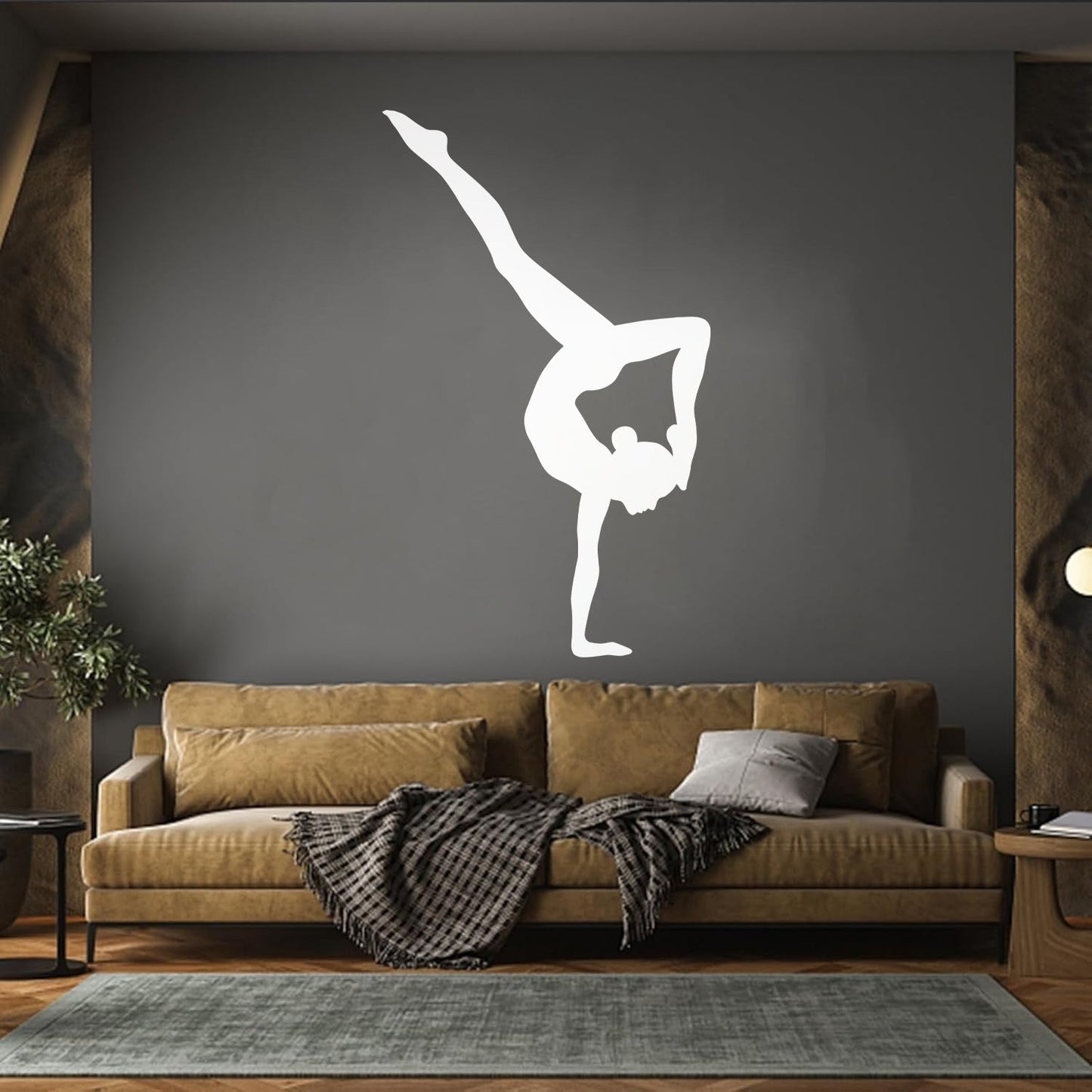 Engraving Decals Gymnasticsnast Girl Beautiful Woman Sport Multi Color Selection