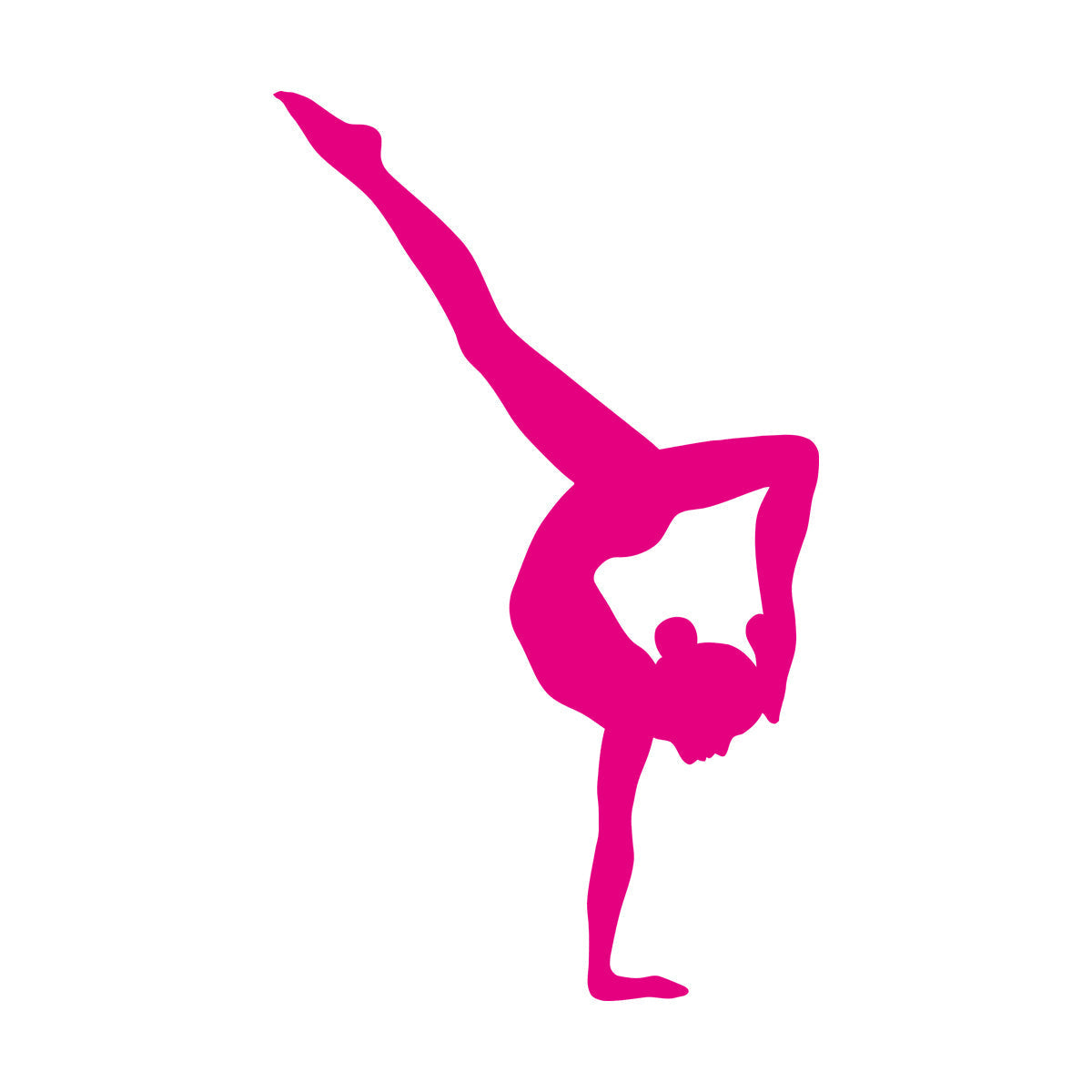 Engraving Decals Gymnasticsnast Girl Beautiful Woman Sport Multi Color Selection