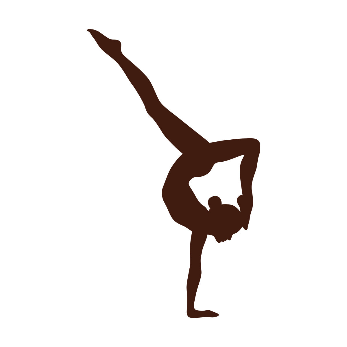 Engraving Decals Gymnasticsnast Girl Beautiful Woman Sport Multi Color Selection