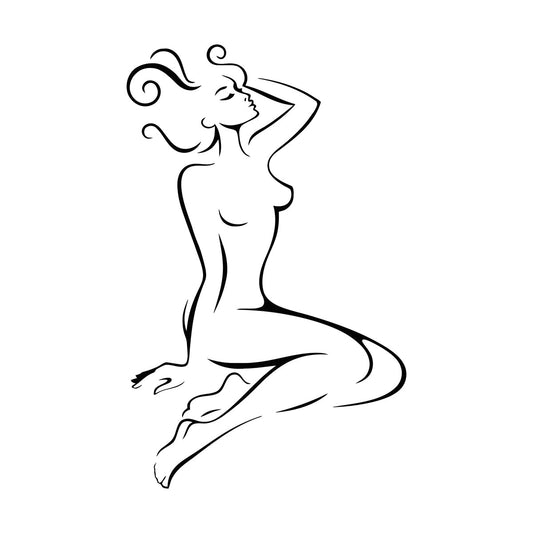 Wall Stickers Appeal Girl Beautiful Woman Fashion Model Waterproof