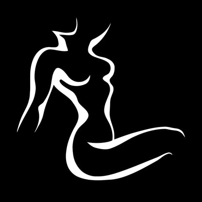 Wall Decals Pvc Silhouette Girl Appeal Woman Wall Beautification