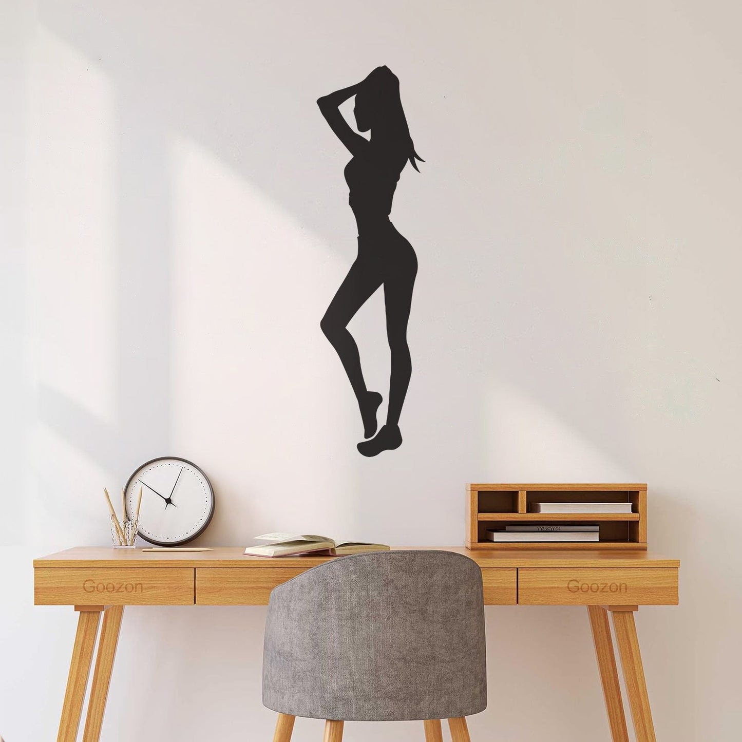 Lettering Stickers Silhouette Appeal Girl Beautiful Woman Sporty Car Body Decoration