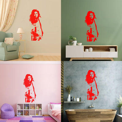 Hot Appeal Girl Beautiful Woman Beauty Cool Wall Vinyl Sticker Decor Multi Color Selection