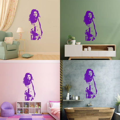 Hot Appeal Girl Beautiful Woman Beauty Cool Wall Vinyl Sticker Decor Multi Color Selection
