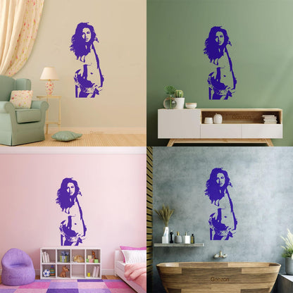 Hot Appeal Girl Beautiful Woman Beauty Cool Wall Vinyl Sticker Decor Multi Color Selection