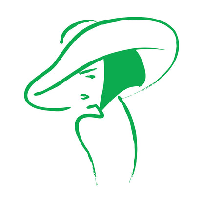 Vinyl Wall Decals Beautiful Girl Hat Fashion Beauty Woman Window Decals