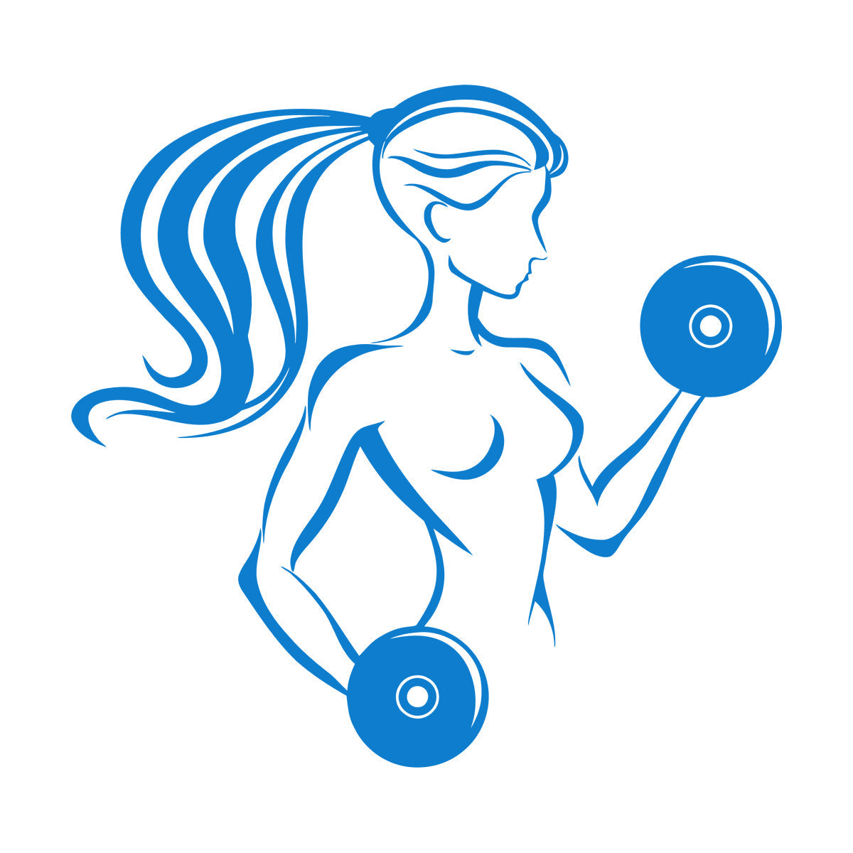 Fitnesscenter Gymnastics Girl Woman Bodybuilding Home Fine Carving Stickers Self Adhesive