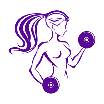 Fitnesscenter Gymnastics Girl Woman Bodybuilding Home Fine Carving Stickers Self Adhesive