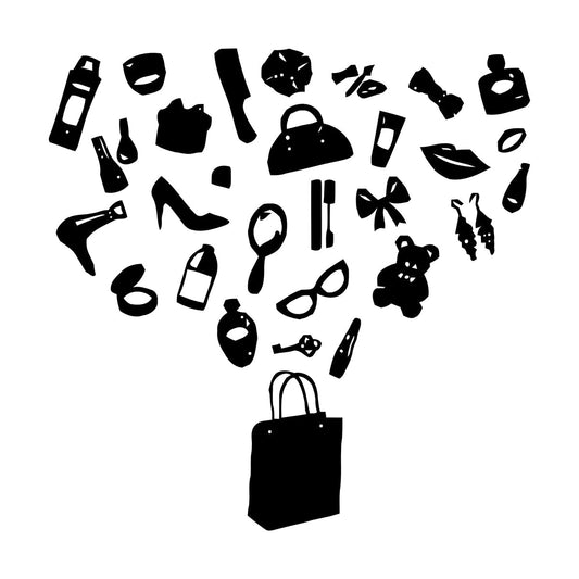 Fine Carving Decals Handbag Fashion Style Girl Woman Beauty Salon Multi Color Selection