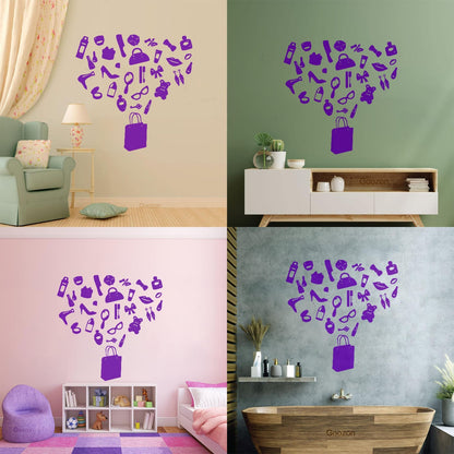 Fine Carving Decals Handbag Fashion Style Girl Woman Beauty Salon Multi Color Selection