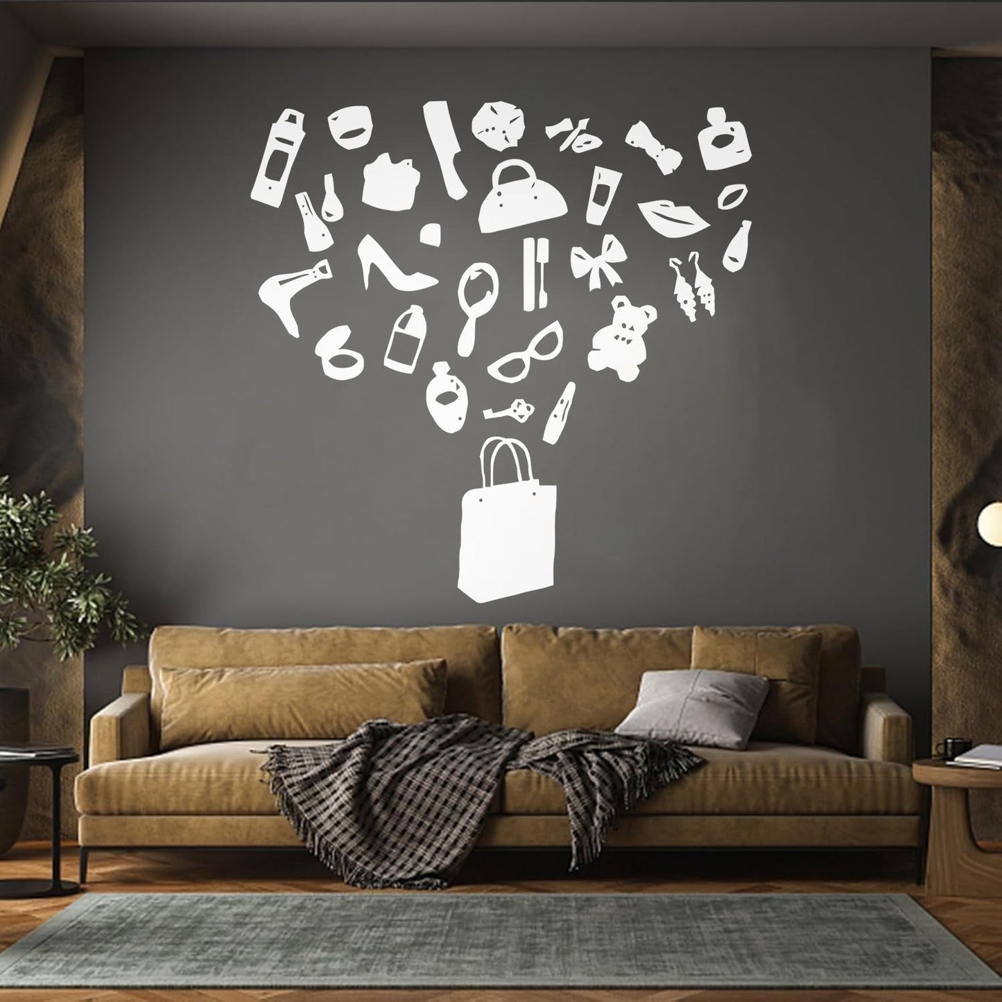 Fine Carving Decals Handbag Fashion Style Girl Woman Beauty Salon Multi Color Selection