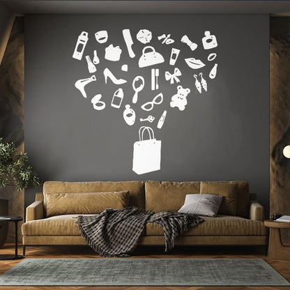 Fine Carving Decals Handbag Fashion Style Girl Woman Beauty Salon Multi Color Selection