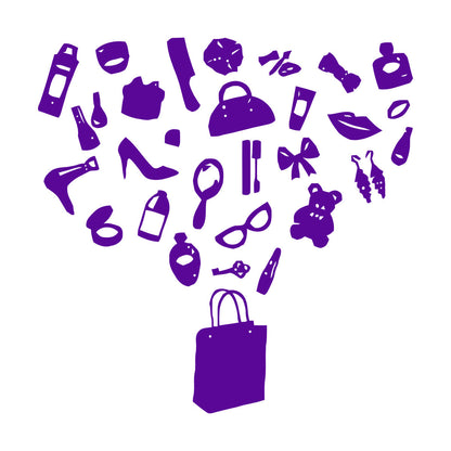 Fine Carving Decals Handbag Fashion Style Girl Woman Beauty Salon Multi Color Selection