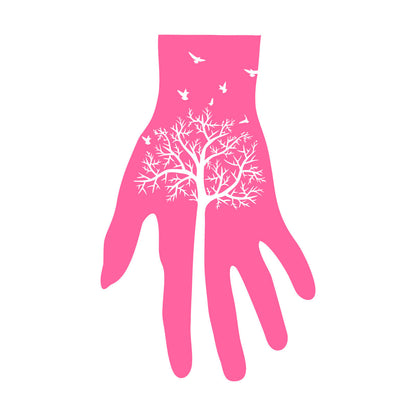 Fine Carving Decals Art Hand Gothick Style Forest Tree Birds Removable Without Leaving Glue