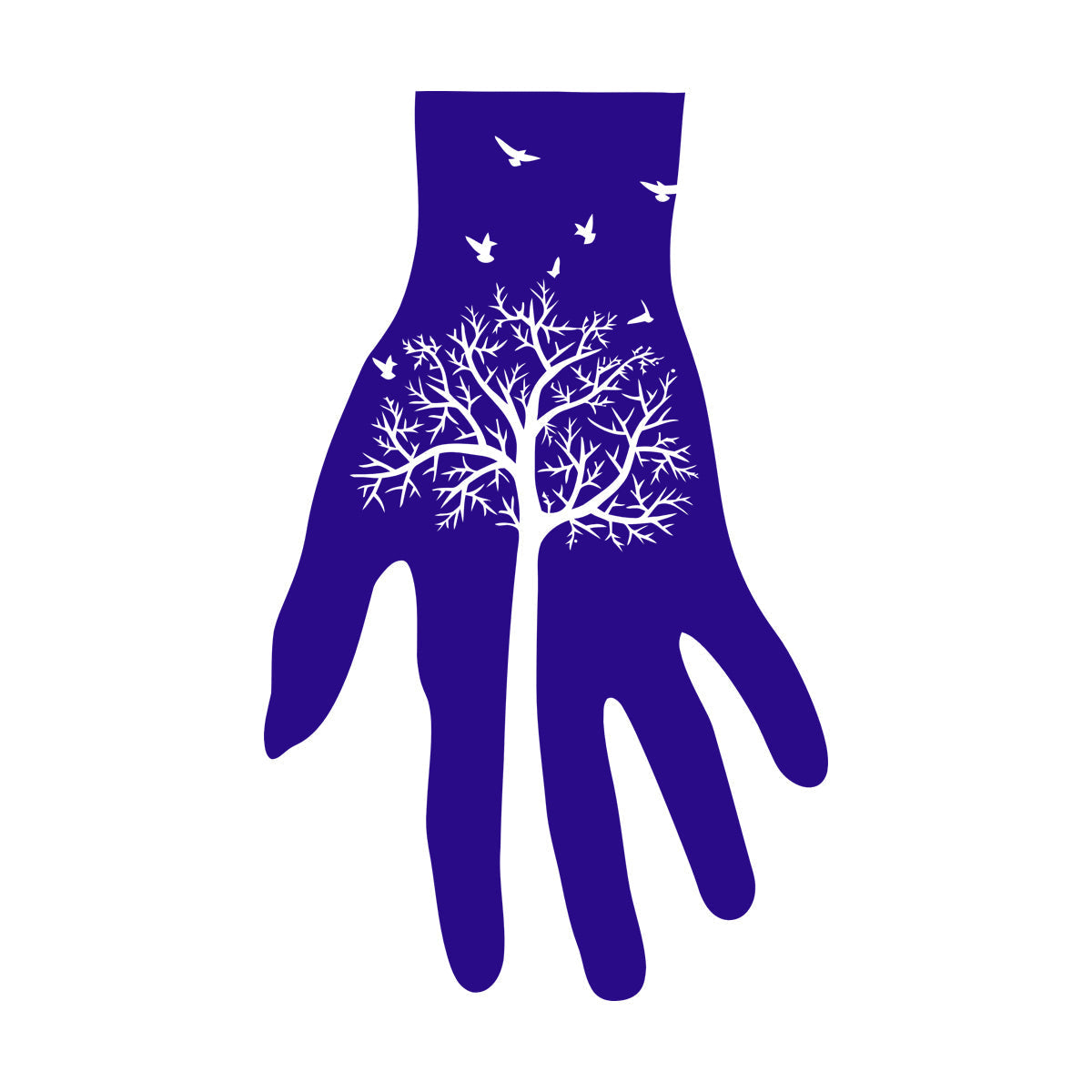 Fine Carving Decals Art Hand Gothick Style Forest Tree Birds Removable Without Leaving Glue