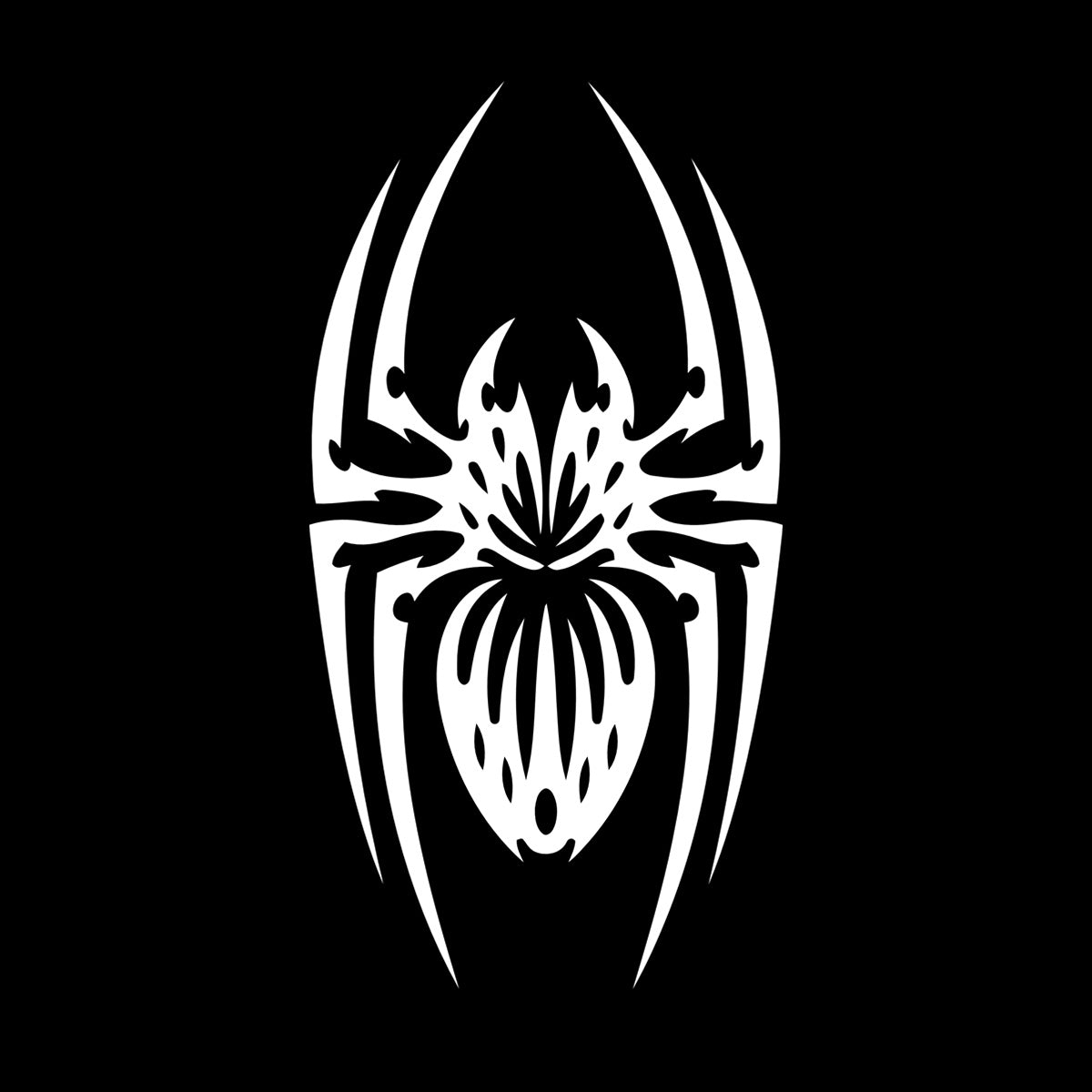 Lettering Decals Big Spider Insect Predator Gothic Style Multi Color Selection