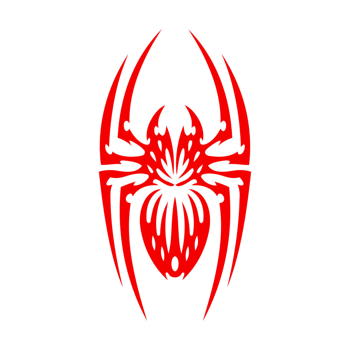 Lettering Decals Big Spider Insect Predator Gothic Style Multi Color Selection