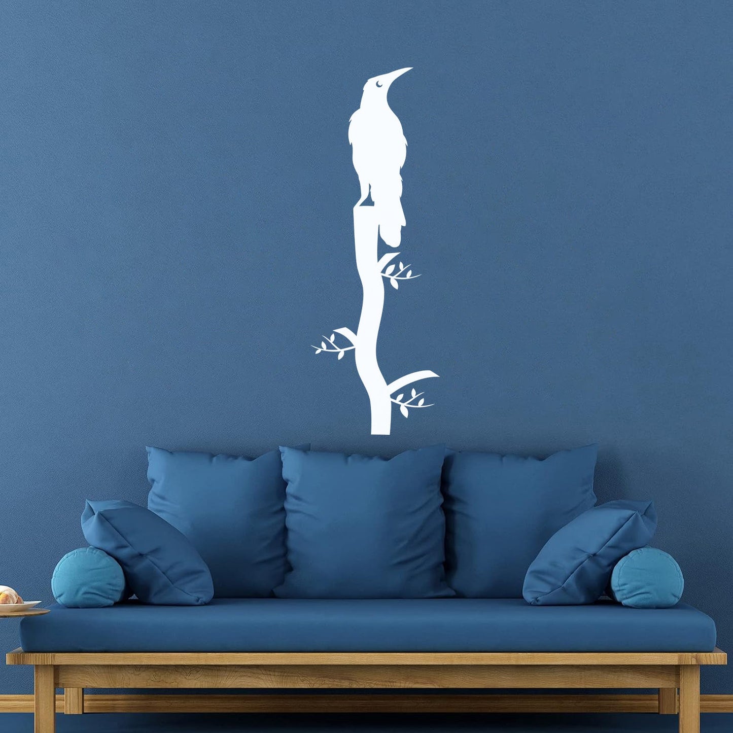 Wall Decals Paster Paper Bird Raven On Branch Gothic Style Art Mural Painting