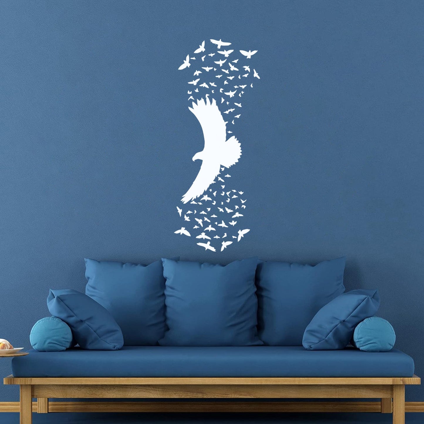 Engraving Decals Birds Flying Patterns Raven Gothic Style Personalized Customization