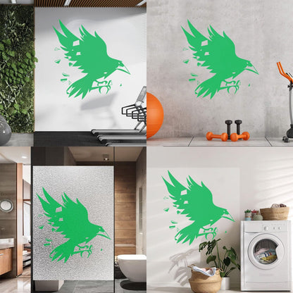 Mural And Wall Vinyl Decal Black Bird Studio Flying Raven Ripper Gothic Style Can Modify And Add Information