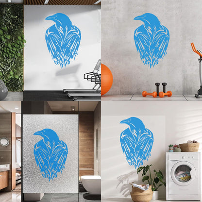 Wall Stickers Black Raven Big Bird Gothic Style Crow Window Decals