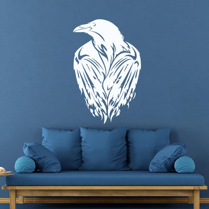 Wall Stickers Black Raven Big Bird Gothic Style Crow Window Decals