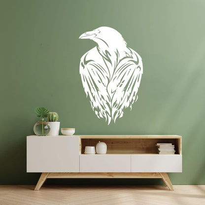 Wall Stickers Black Raven Big Bird Gothic Style Crow Window Decals