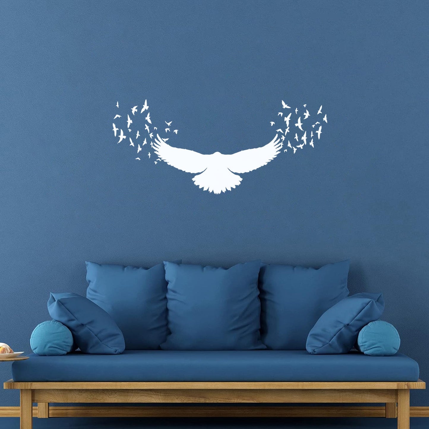 Lettering Stickers Black Raven Gothic Birds Patterns Do Not Damage The Wall Surface