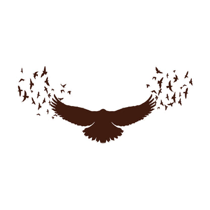 Lettering Stickers Black Raven Gothic Birds Patterns Do Not Damage The Wall Surface