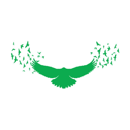 Lettering Stickers Black Raven Gothic Birds Patterns Do Not Damage The Wall Surface