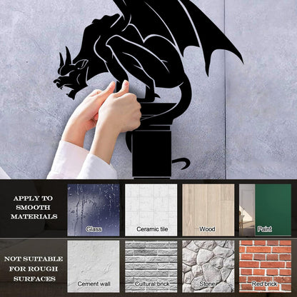 Gargoyle Gothic Statue Ation Home Vinyl Wall Stickers Self Adhesive