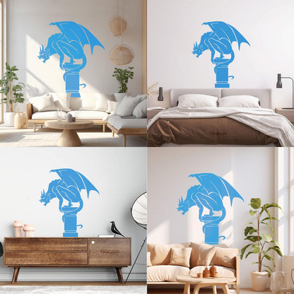Gargoyle Gothic Statue Ation Home Vinyl Wall Stickers Self Adhesive
