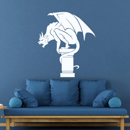 Gargoyle Gothic Statue Ation Home Vinyl Wall Stickers Self Adhesive