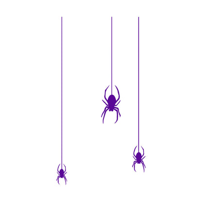Wall Vinyl Sticker Decor Insect Spider Gothic Style Halloween Equipped With Transfer Film Kit