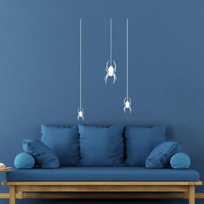 Wall Vinyl Sticker Decor Insect Spider Gothic Style Halloween Equipped With Transfer Film Kit